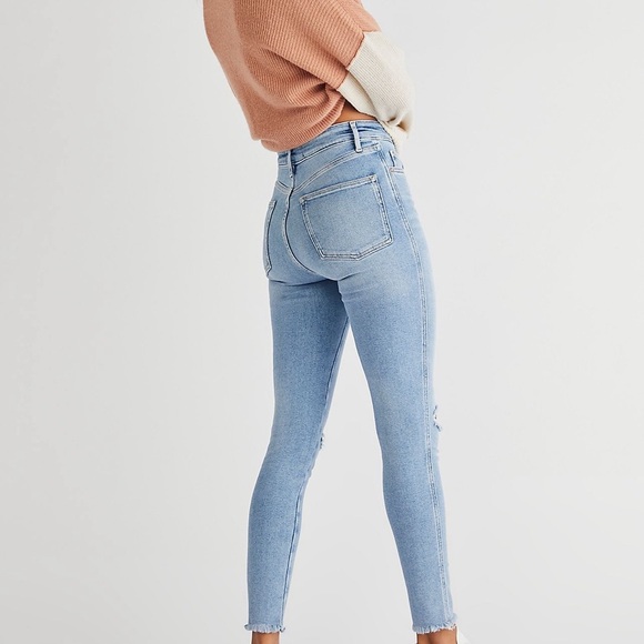 Free People Raw High Rise Jegging Size 26 - Picture 7 of 8